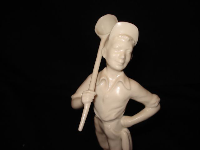 Hutschenreuther 7 1/4" fishing boy figure Hutschenreuther 7 1/4" fishing boy figure