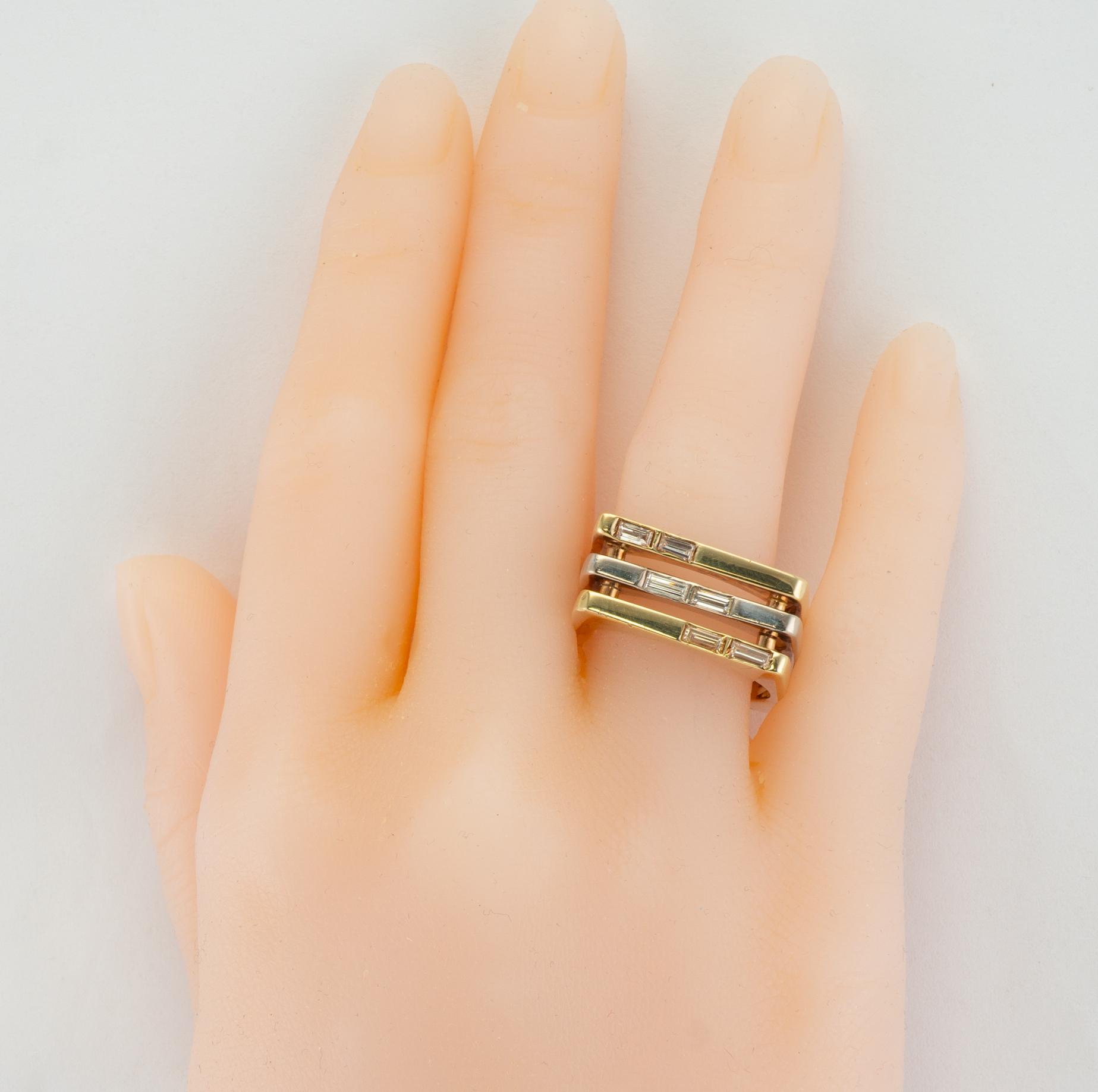 Heavy 19.5gr 14K Gold Diamond Square Ring OOAK LAYAWAY is available Heavy 19.5gr 14K Gold Diamond Square Ring OOAK LAYAWAY is available