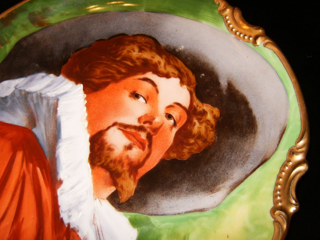 Spectacular Vintage LIMOGES Cavalier Charger Plate/ Plaque ~Signed L. COUDERT Spectacular Vintage LIMOGES Cavalier Charger Plate/ Plaque ~Signed L. COUDERT
