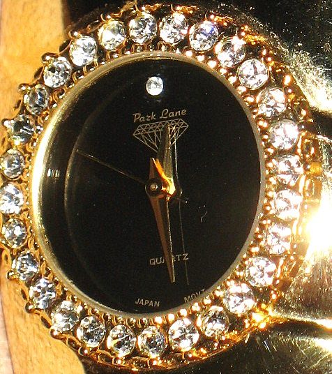 1970s Vintage Jewels By Park Lane Hinged Cuff Bangle Watch 1970s Vintage Jewels By Park Lane Hinged Cuff Bangle Watch