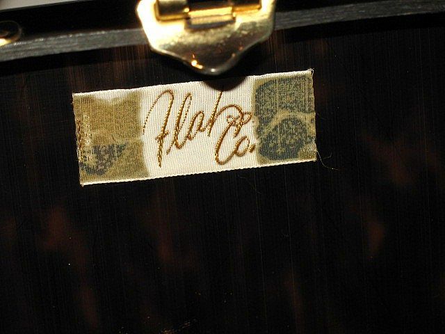 1950s Flah Co Tortoise Shell Lucite Footed Box Purse 1950s Flah Co Tortoise Shell Lucite Footed Box Purse