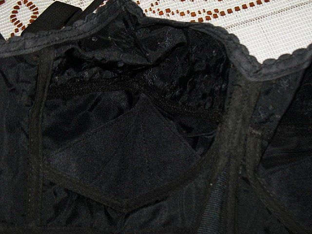 1950s Exquisite Form Brassiere Black Bullet or Torpedo Bra 34B 1950s Exquisite Form Brassiere Black Bullet or Torpedo Bra 34B
