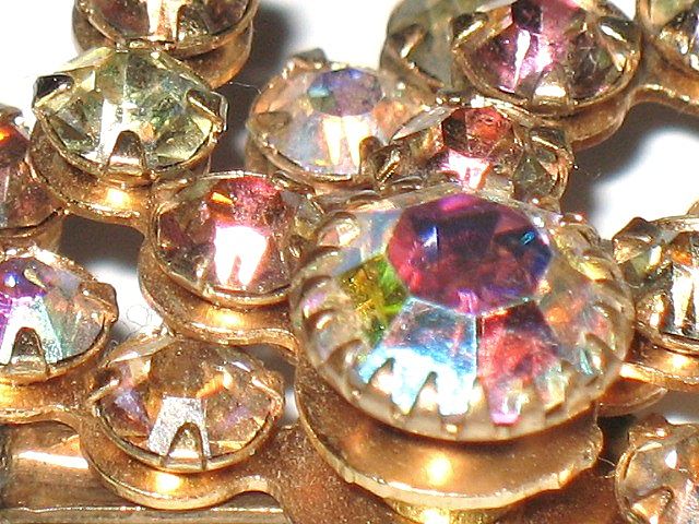 Vintage Jewelry Earrings Tiered Amber AB Glass Vintage Jewelry Earrings Tiered Amber AB Glass