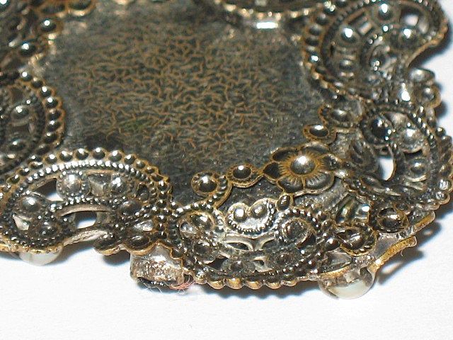 Victorian Jet & Black Glass Cameo & Simulated Pearls Pendant Necklace Victorian Jet & Black Glass Cameo & Simulated Pearls Pendant Necklace