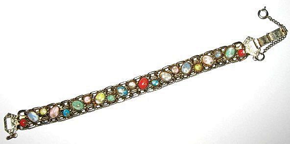 1960s Vintage Jewelry Bracelet Multi-Stone 1960s Vintage Jewelry Bracelet Multi-Stone