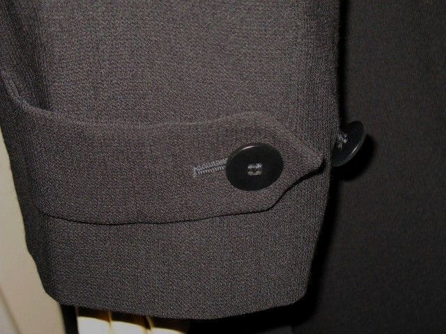Early 1990s Vintage Woman's Black Wool Coat Giorgio Armani Le Collezioni Size Small/Medium Early 1990s Vintage Woman's Black Wool Coat Giorgio Armani Le Collezioni Size Small/Medium