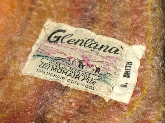 1970s Vintage Glentana Mohair Fringed Scarf Orange & Yellow 1970s Vintage Glentana Mohair Fringed Scarf Orange & Yellow