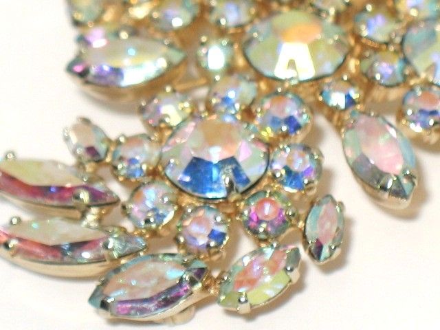 Vintage Costume Jewelry Signed Sherman AB Crystal Pin Vintage Costume Jewelry Signed Sherman AB Crystal Pin