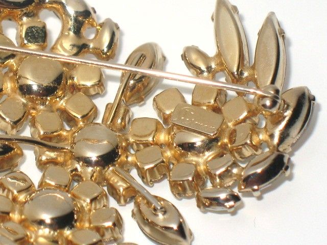 Vintage Costume Jewelry Signed Sherman AB Crystal Pin Vintage Costume Jewelry Signed Sherman AB Crystal Pin