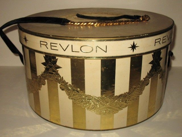 1950s Vintage Revlon Hat Box Display Case 1950s Vintage Revlon Hat Box Display Case
