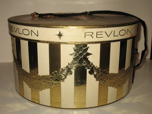 1950s Vintage Revlon Hat Box Display Case 1950s Vintage Revlon Hat Box Display Case