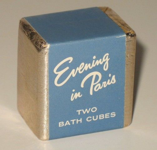 Vintage Evening in Paris Bath Cubes & Powder Container Vintage Evening in Paris Bath Cubes & Powder Container