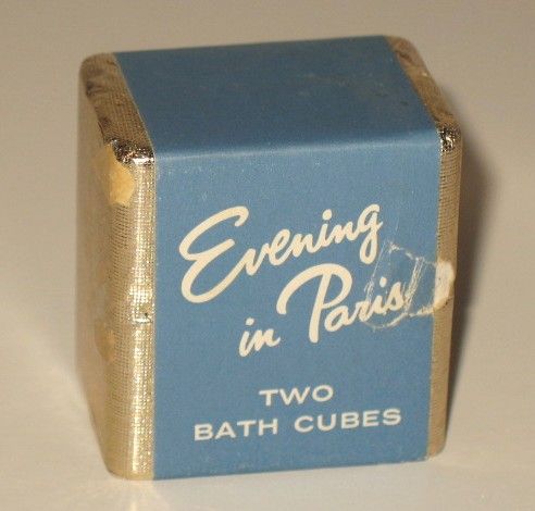 Vintage Evening in Paris Bath Cubes & Powder Container Vintage Evening in Paris Bath Cubes & Powder Container
