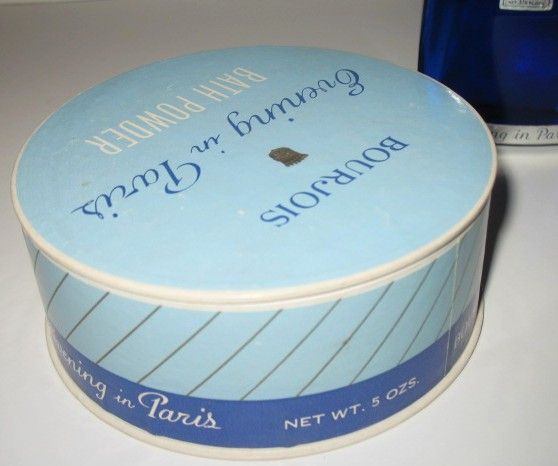 Vintage Evening in Paris Bath Powder Container & Eau de Cologne Bottle Vintage Evening in Paris Bath Powder Container & Eau de Cologne Bottle