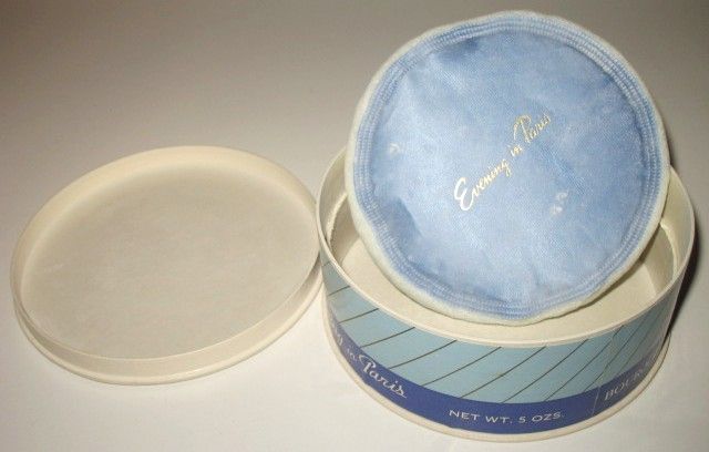 Vintage Evening in Paris Bath Powder Container & Eau de Cologne Bottle Vintage Evening in Paris Bath Powder Container & Eau de Cologne Bottle