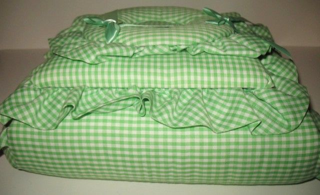 1970s Vintage Green & White Gingham Covered Unused Photo Album 1970s Vintage Green & White Gingham Covered Unused Photo Album