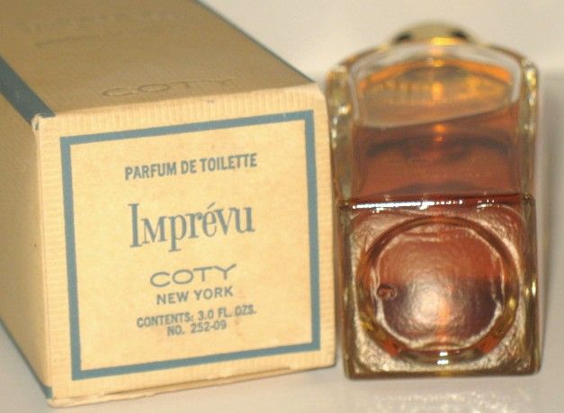 Vintage Coty Imprevu Parfum de Toilette Bottle Vintage Coty Imprevu Parfum de Toilette Bottle