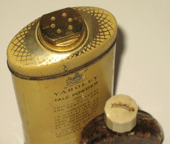 Vintage Yardley Lavender Talcum Powder & Smelling Salts Vintage Yardley Lavender Talcum Powder & Smelling Salts