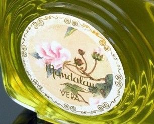 Vintage Vera Mandalay Perfume Large Tall Glass Bottle Vintage Vera Mandalay Perfume Large Tall Glass Bottle