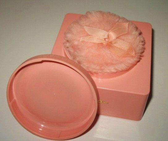 Vintage Plastic Coral Pink Powder Box Lovely Image Vintage Plastic Coral Pink Powder Box Lovely Image
