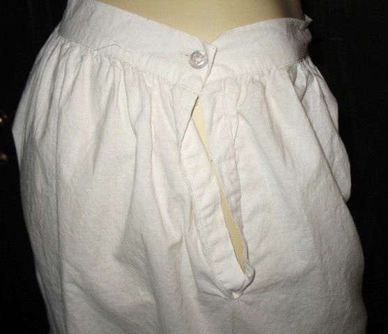Victorian White Cotton Bloomers or Pantaloons with Crochet Lace Trim Size Medium Victorian White Cotton Bloomers or Pantaloons with Crochet Lace Trim Size Medium