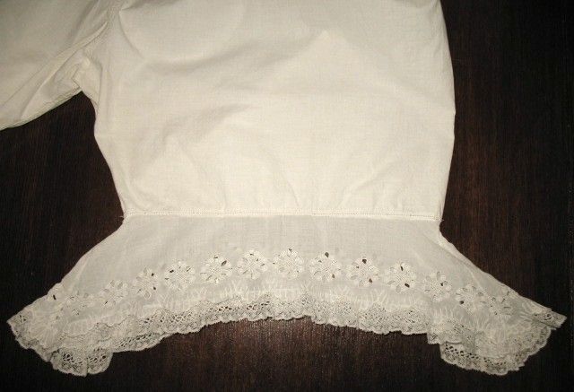 Victorian White Cotton Bloomers or Pantaloons with Crochet Lace Trim Size Medium Victorian White Cotton Bloomers or Pantaloons with Crochet Lace Trim Size Medium