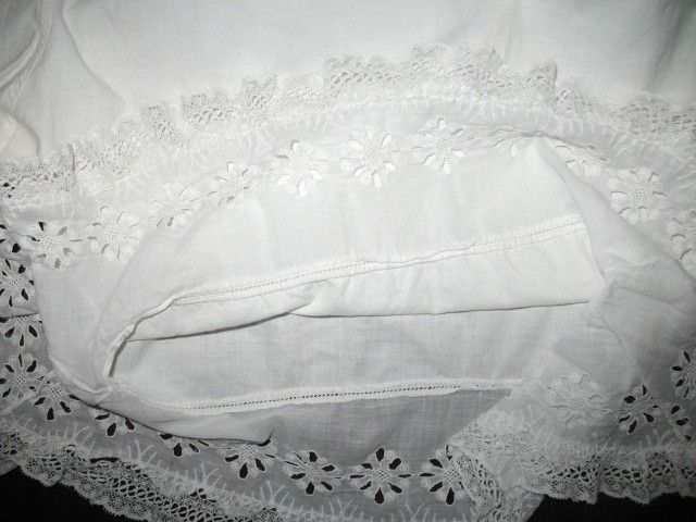 Victorian White Cotton Bloomers or Pantaloons with Crochet Lace Trim Size Medium Victorian White Cotton Bloomers or Pantaloons with Crochet Lace Trim Size Medium