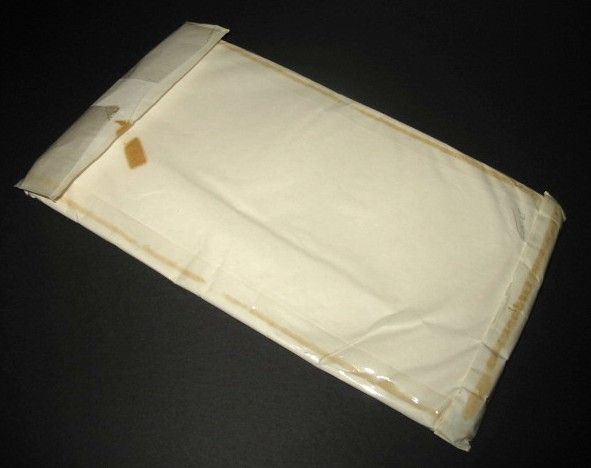 1940s/50s Vintage Men's White Opera Scarf Fringed in Original Packaging 1940s/50s Vintage Men's White Opera Scarf Fringed in Original Packaging