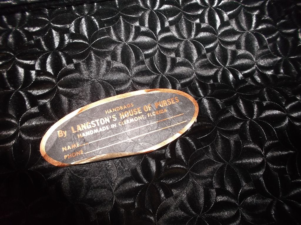 1960s Vintage Mod Style Black Handbag Langston's House of Purses 1960s Vintage Mod Style Black Handbag Langston's House of Purses
