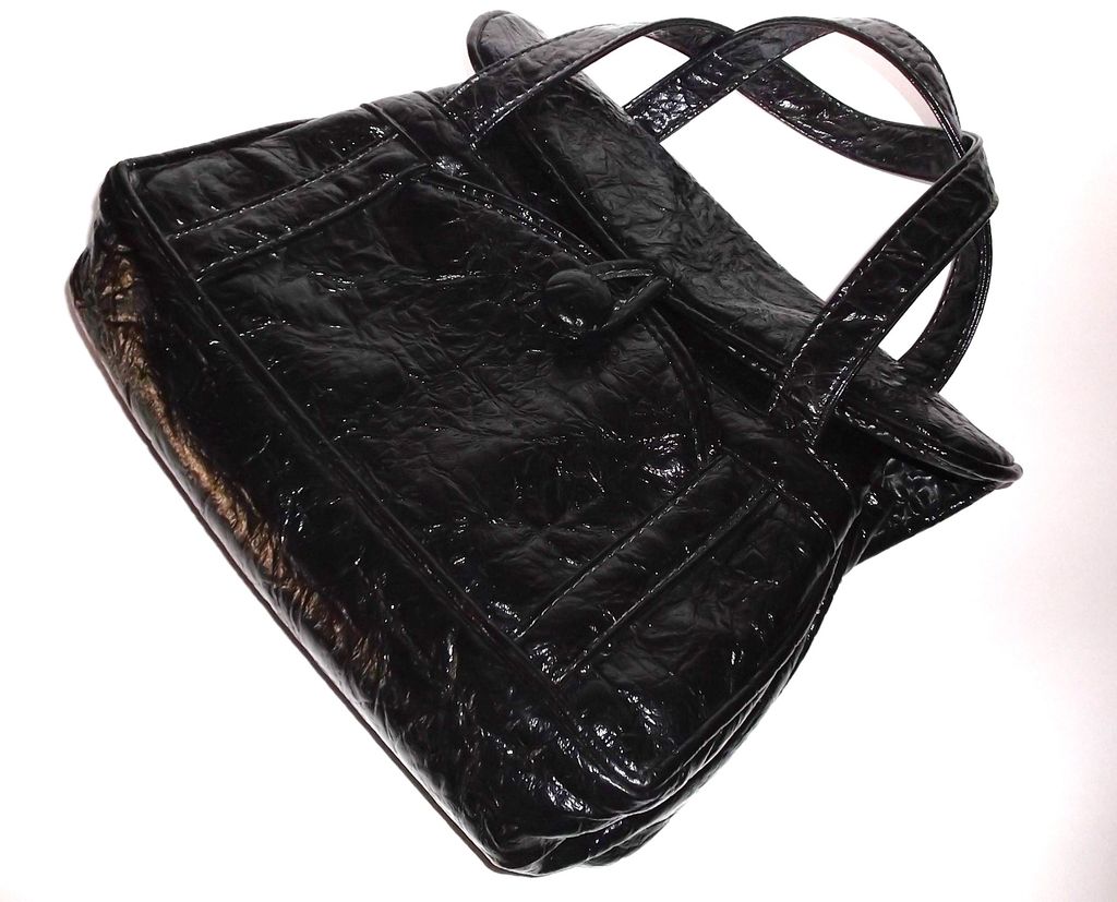 1960s Vintage Mod Style Black Handbag Langston's House of Purses 1960s Vintage Mod Style Black Handbag Langston's House of Purses