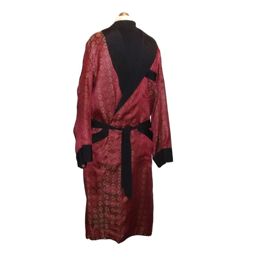 Buy mens robes - 1950/60s Vintage Caulfeild Men\'s Dressing Robe or Smoking Jacket Size