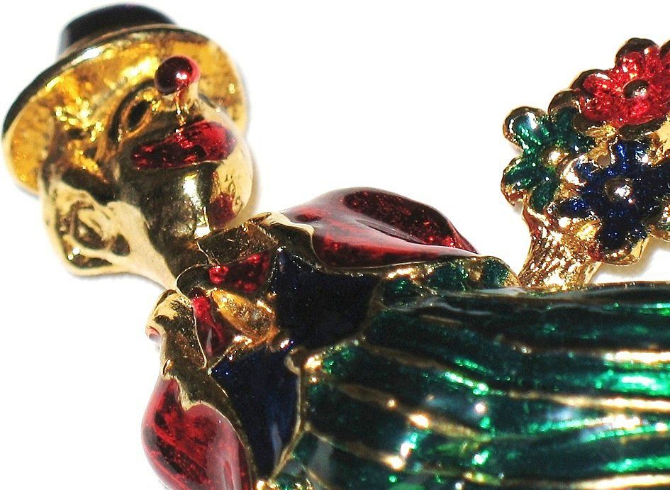 Signed Eisenberg Ice Vintage Jewelry Pin Enameled Clown Signed Eisenberg Ice Vintage Jewelry Pin Enameled Clown