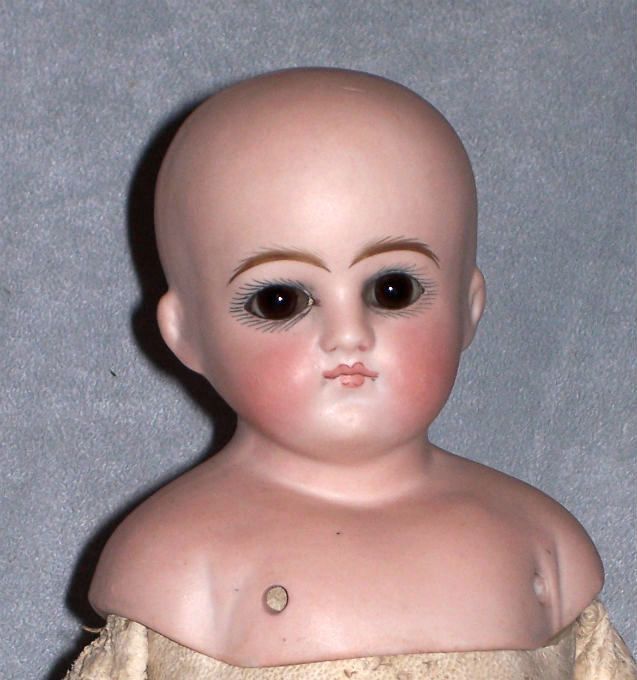 15" Solid Dome German Bisque Doll ~ Great Face! 15" Solid Dome German Bisque Doll ~ Great Face!