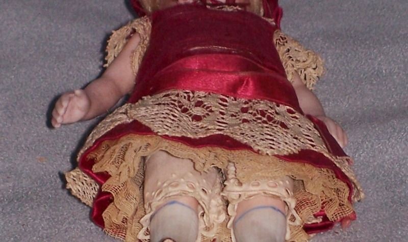 6" French-type All-Bisque ~ Original Wig and Dress 6" French-type All-Bisque ~ Original Wig and Dress