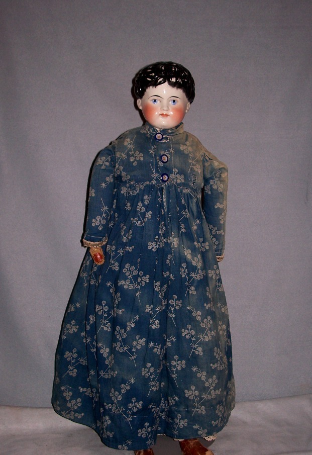 25" 1880 China with Brush-stroked Curls 25" 1880 China with Brush-stroked Curls