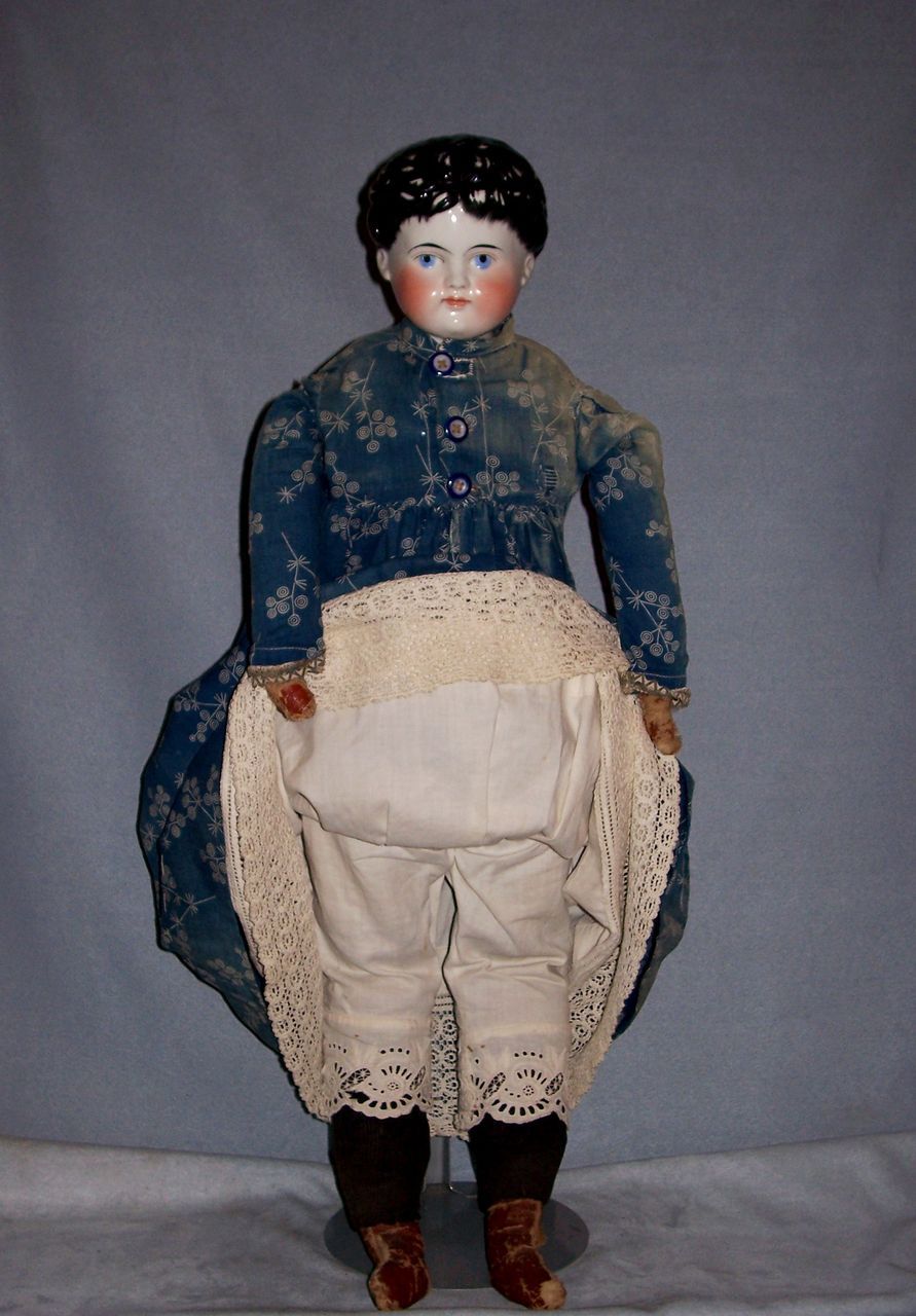 25" 1880 China with Brush-stroked Curls 25" 1880 China with Brush-stroked Curls