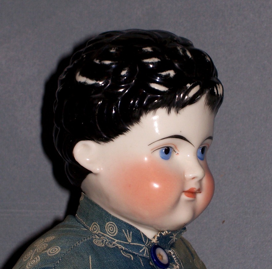25" 1880 China with Brush-stroked Curls 25" 1880 China with Brush-stroked Curls