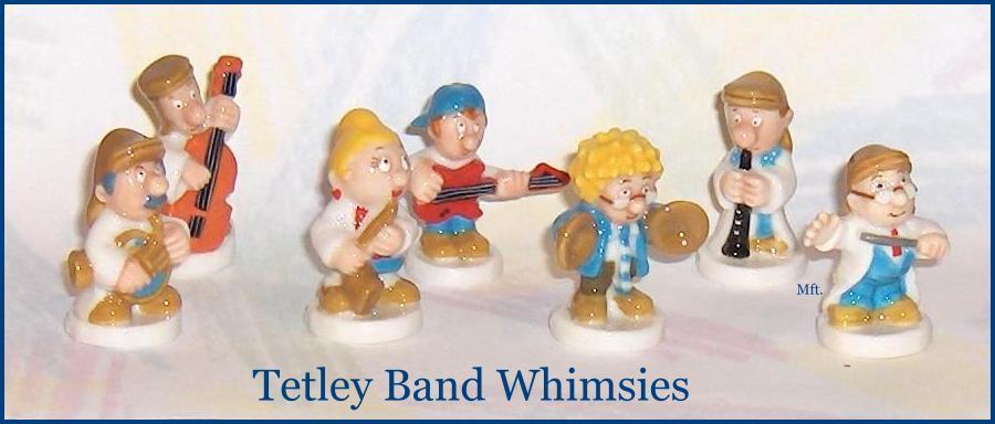 Tetley Band Complete Set 7 Figures Wade Porcelain Tetley Band Complete Set 7 Figures Wade Porcelain
