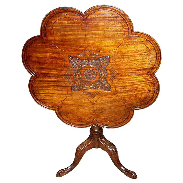 18th Century Georgian Tilt Top Tea Table 18th Century Georgian Tilt Top Tea Table