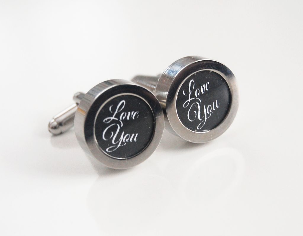 Men's Cuff links - Men's jewelry-- ' Love You ' Cufflinks-Photo Cuff Links- - Cuff links - Men's accessories- Valentine's Day Men's Cuff links - Men's jewelry-- ' Love You ' Cufflinks-Photo Cuff Links- - Cuff links - Men's accessories- Valentine's Day