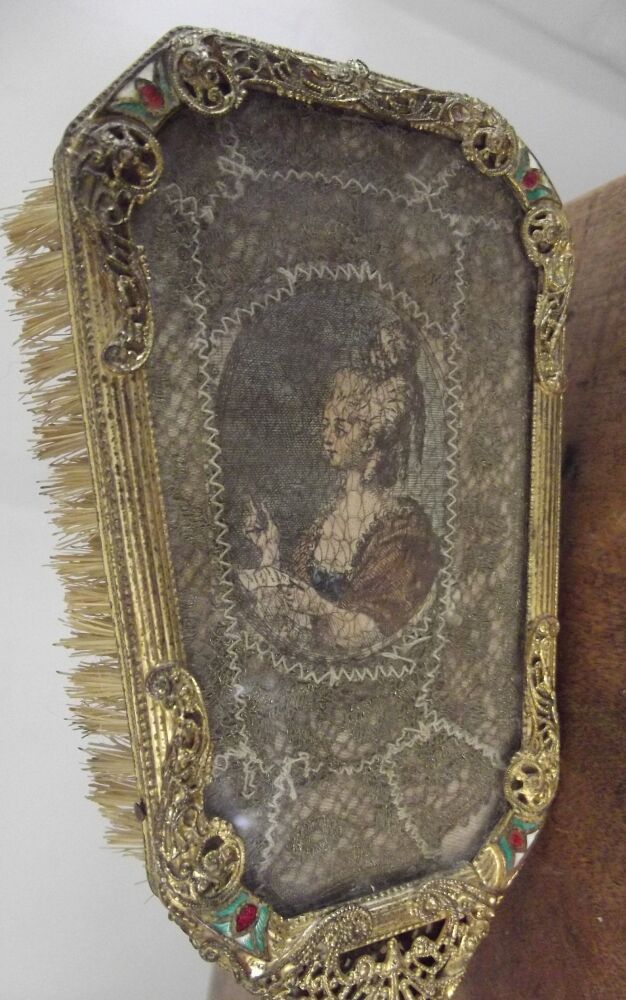 Fancy Brush With Enamel and Ormolu Fancy Brush With Enamel and Ormolu