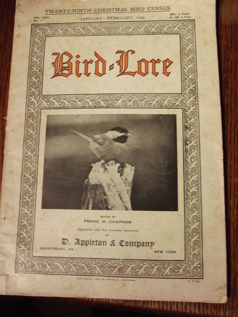 Bird Lore Magazine From 1929 Bird Lore Magazine From 1929