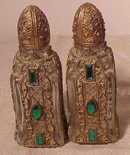 Pair of Jewelled and Ormolu Perfumes Pair of Jewelled and Ormolu Perfumes