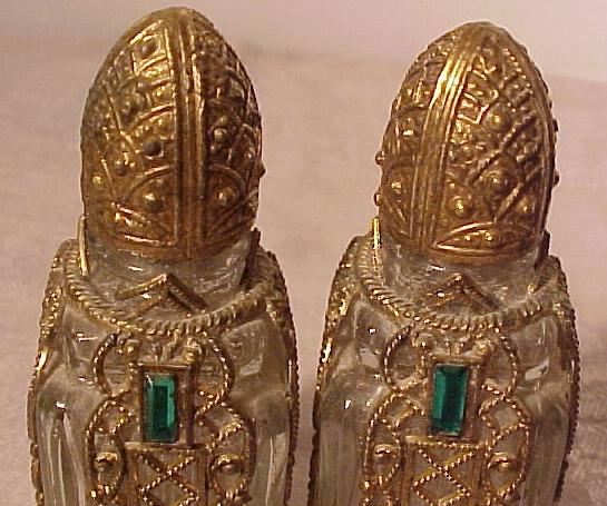 Pair of Jewelled and Ormolu Perfumes Pair of Jewelled and Ormolu Perfumes