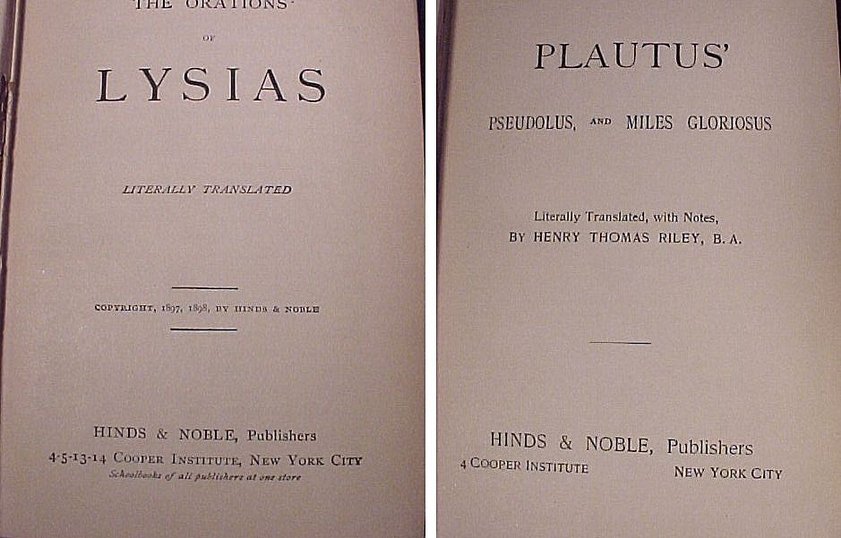 Set of Six Old Books Set of Six Old Books
