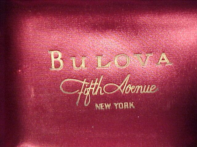 Old Bulova Velvet Watch Case Old Bulova Velvet Watch Case