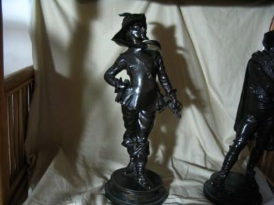 Pair Bronze Cavaliers Pair Bronze Cavaliers