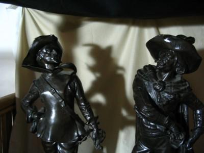 Pair Bronze Cavaliers Pair Bronze Cavaliers