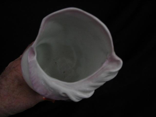 European Porcelain Nautilus Shell Vase European Porcelain Nautilus Shell Vase