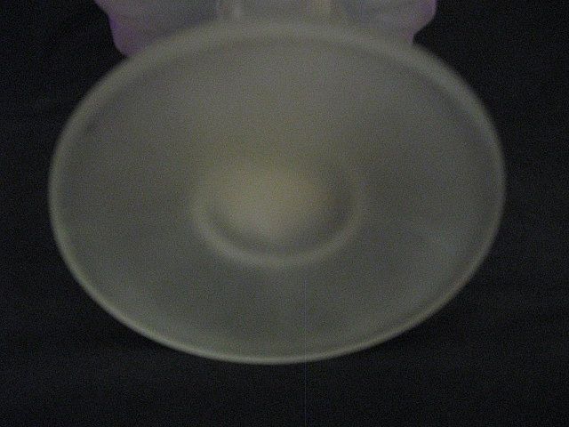 Pair Frosted Glass Compotes Pair Frosted Glass Compotes